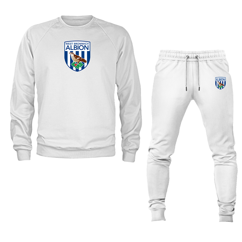Men's West Bromwich Albion Soccer Crewneck Sweatshirt Joggers Suit